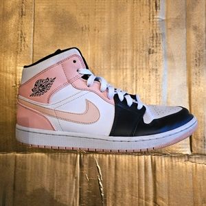 AIR JORDAN 1 MID 'CRIMSON TINT' Men's Size 10.5 Shoes Classic Mid Sneakers